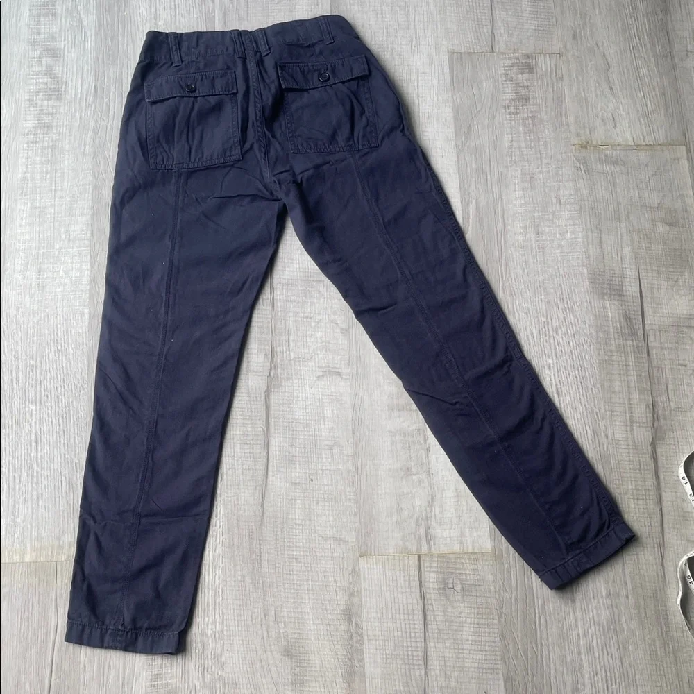 J. Crew Women’s Deep Blue Chino Cargo Pants, 00 size. - Picture 16 of 16